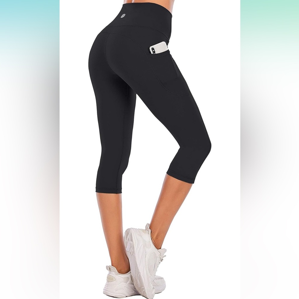 Steppe High Waisted Yoga Capri Leggings